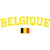 Drapeau belge design jaune