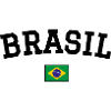Brazil Flag Design Black