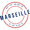 Marseille Coordonnées Géographiques Badge