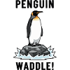 Manchot Royal Antarctique Waddle Penguin Noir