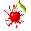 Kirsche Farbexplosion