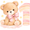 1-års fødselsdagsgave Sød Teddy Bear Girl Gave