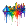 Memphis Tennessee Dripping Art