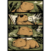 Tropical Capybara Chill Art