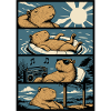 Chill Capybara Pool Vibes