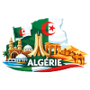 Algeria Flag Monument Deco Desert Travel