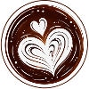 Latte Art Heart Coffee Design