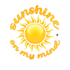 Golden Sun Illustration with Inscription