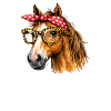 Stallchefin Pferd Stall lustig