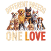 Different Breeds One Love Dogs