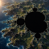 Marine fractal above coast