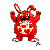 Red Rabbit Happy Heart