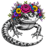 Flora Salamander Wreath