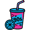 90s Retro Becher Slush Sommer