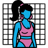 90s Fitness Girl Vaporwave