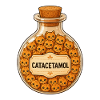 Bouteille de catacétamol de chats