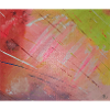Neon Diagonal Stripe Abstract