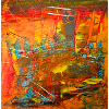 Image abstraite couleur feu