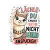 Lama Lächeln Illustration