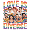 Love Is Diverse Pride Rainbow