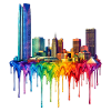 Oklahoma City Oklahoma Dripping Art