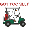 Goose in golf cart – Too Silly