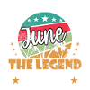 June The Legend 1996 Retro Circle