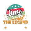 June Legend 1961 Retro Badge