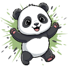 Cuddly Panda Spritz Background