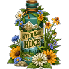 Hydrate Then Hike Blumenflaschen-Design
