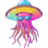 Sombrero drôle de méduse
