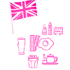 EXANGLIA (Texte rose + blanc)