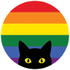 Pride Month LGBT - Peeking Cat