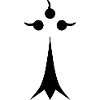 Black minimalist ermine
