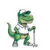Tee Rex Dinosaurier-Golf Lustiger Golfer-Humor