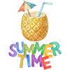 Boisson à l’ananas d’été