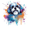 Vibrant Pup Splash Shih Tzu