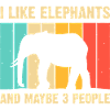 Elephant Silhouette on Rainbow Stripes