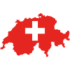 Switzerland Flag Map