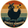 Hühnerfrau Retro