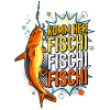 Come Here Fischi Comic Fish Angler