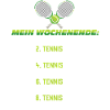 Tennis Wochenendplan – Lustiger Zeitplan
