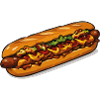 Cartoon Hot Dog Illustration