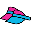 90er Sonnenblenden Retro Visor
