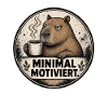 Minimal Motiviert Biber mit Kaffee