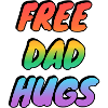 Free Dad Hugs Rainbow