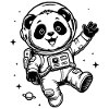 Astronaute Panda : Aventure spatiale
