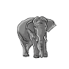 T-shirt graphique éléphant