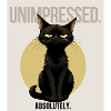 NOT TODAY Sarcastic Black Cat Design