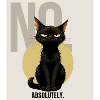NO Sarcastic Black Cat Design